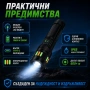 Мощен акумулаторен лазерен LED фенер далекобоен тактически ръчен прожектор водоустойчив USB къмпинг, снимка 3
