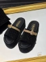 Versace Нови Дамски Черни Чехли , снимка 3