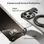 Алуминиев безрамков кейс за iPhone 16 Pro Max с 360° magsafe (360°) и поставка, снимка 6