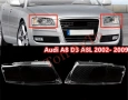 Капаци Фарове Ауди А8 D3 A8L Audi A8 D3 A8L 2002 - 2009 Стъкла Фарове Капаци, снимка 2