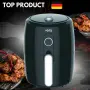 Фритюрник с горещ въздух Air Fryer Voltz V51980L, 1000W, 2 литра, 80-200 C, Таймер, Черен - 2 ГОДИНИ, снимка 4