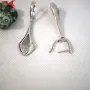 Обеци с платинено покритие 211240, снимка 2