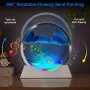 Смарт LED нощна пясъчна лампа с 360° въртящ се пясък, Bluetooth музика и дистанционно управление, снимка 3