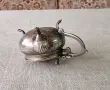 Винтидж посребрен съд за горчица, снимка 8