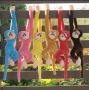 Плющена играчка маймунка със звуци 5,0 йх 10 см, снимка 2