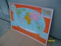 Продавам радиолюбителска карта на света, снимка 1