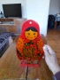 Стара декоративна дъска Матрьошка,Хохлома, снимка 3