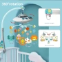 Въртележка за бебешко легло, интерактивна, Многофункционална, 360° въртене, снимка 4