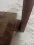 Ретро холнa маса от масивно дърво с колелца и рафт (разтегателна), снимка 12