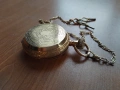 Позлатен джобен часовник "Elgin" с кюстек , снимка 3