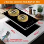Индукционен плот TOPWISH с 2 зони, 3500W, Boost функция и Touch управление, снимка 2