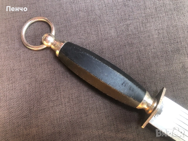 стар плосък масат "F. DICK" - MADE IN GERMANY, снимка 6 - Ножове - 55036994