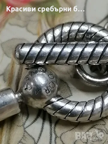 Pandora оригинална сребърна гривна Аз и Ти, снимка 2 - Гривни - 55304766