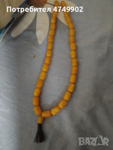 Кехлибарена броеница, снимка 3 - Антикварни и старинни предмети - 53955657