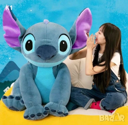 С ПОДАРЪК! Плюшена играчка Стич 100см 120см 140см, снимка 2 - Плюшени играчки - 54479084