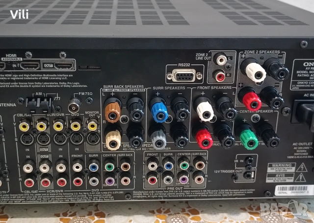 🎵 Onkyo TX-SR705 🎵, снимка 8 - Ресийвъри, усилватели, смесителни пултове - 55192219