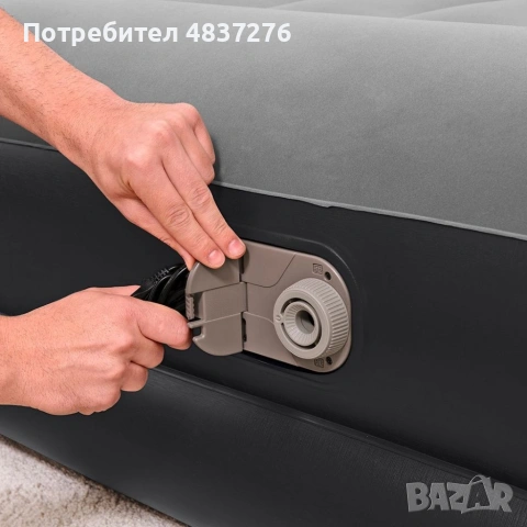 Надуваем двоен матрак с вградена помпа, снимка 8 - Други стоки за дома - 55061689