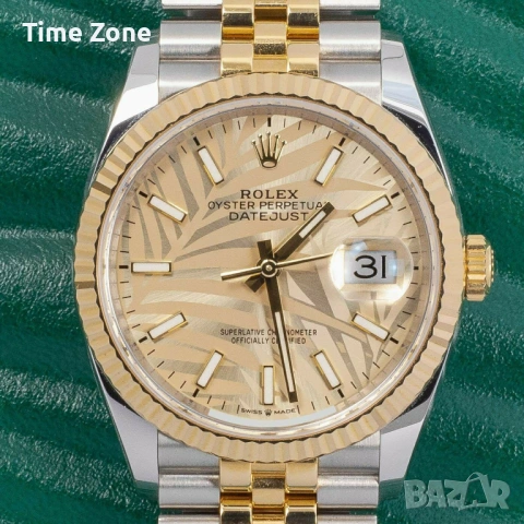 Rolex Datejust 36mm Two-Tone Yellow Gold Automatic Дамски Различни Варианти, снимка 12 - Дамски - 54049281