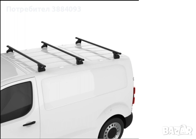 Греди за багажник CRUZ Cargo Xpro за Mercedes Vito W639 (2003-2014), 3 броя, стоманени, гумирани