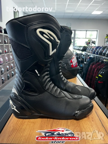 ТОП ЦЕНА Мото Ботуши за мотор ALPINESTARS SMX-S BLACK номер 45 , снимка 2 - Аксесоари и консумативи - 55055031