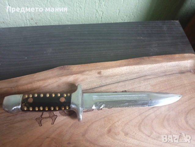Ретро военен/армейски нож с кания, на дневалния , снимка 6 - Ножове - 55172803