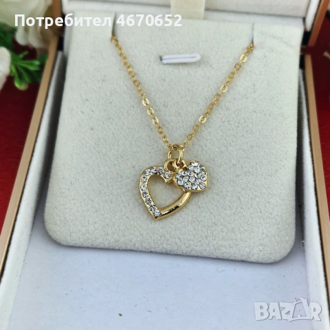 💞 Колие “Две сърца” ✨💎