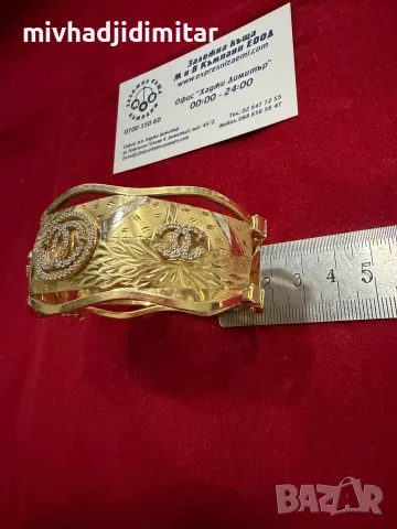 ***МЕГА НАМАЛЕНА/72 ЕВРО НА ГРАМ*** Златна гривна 16.56гр. 14к, снимка 3 - Гривни - 55402216