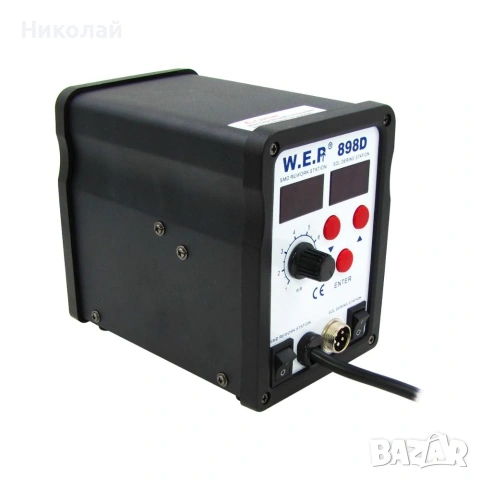 Станция за запояване WEP 898D горещ въздух и поялник, снимка 3 - Поялници и запояване - 55266312