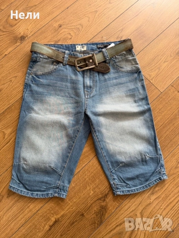 Мъжки къси дънки BERSHKA и MADE BY US, снимка 9 - Къси панталони - 55010416