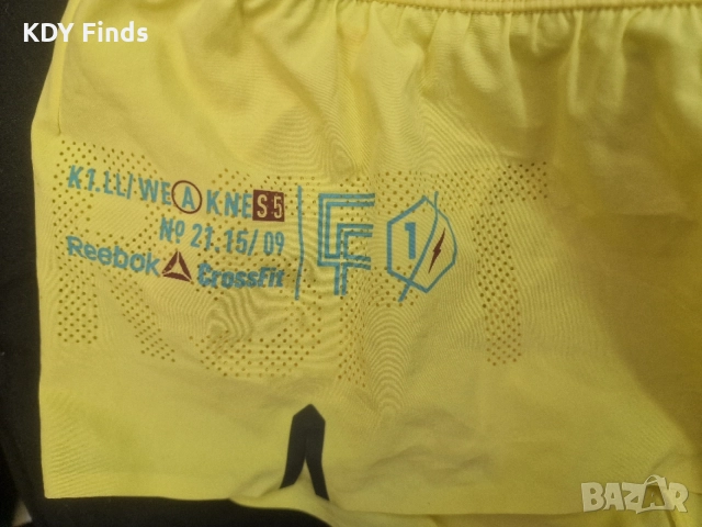 Reebok CrossFit дамски жълти шорти xs, снимка 2 - Къси панталони и бермуди - 55310150