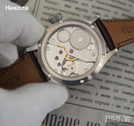 Ръчен часовник ЕТА 6498 с дамасков циферблат, снимка 2 - Мъжки - 54077270