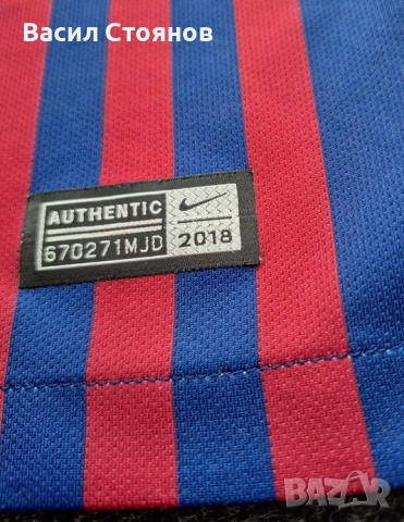 Барселона/Barcelona home 2018-19г. - за ръст 137-147см., снимка 4 - Фен артикули - 54330970