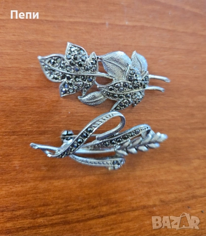 Брошки с марказити, снимка 3 - Други - 54341643