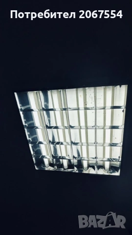 3 броя много запазени осветителни неонови тела за офис, снимка 6 - Лампи за таван - 54046659