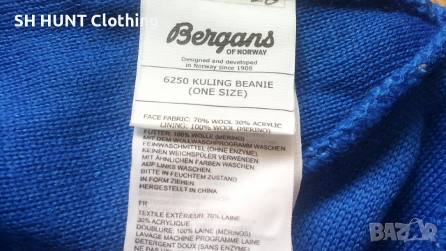 Bergans of NORWAY KULING BEANIE 100% Merino Wool размер One Size шапка 100% Мерино вълна - 2647, снимка 7 - Шапки - 54641450