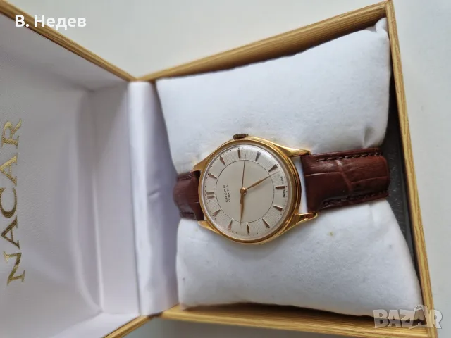 NACAR, 17 rubis, SWISS MADE - NOS! ТОП! Налична кутия!, снимка 2 - Мъжки - 55302447