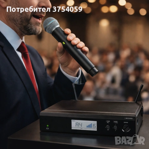 Професионален безжичен вокален микрофон за сцена и студио BLX, снимка 3 - Микрофони - 55175094
