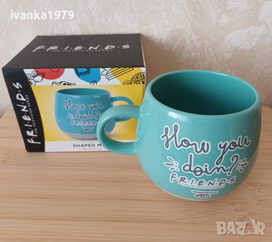 Керамична чаша Friends "How you doin?", снимка 2 - Чаши - 55036607