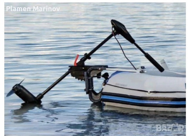 Надуваема 5 места лодка с извънбордов електрически мотор , снимка 16 - Водни спортове - 53968316