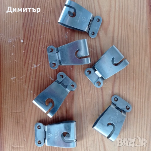 Комплект 6 броя ретро метални щипки за проявяване на филми – Stainless, Полша