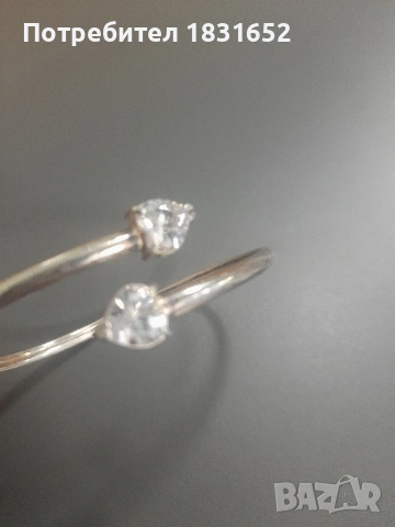 Сребърна гривна с камъни, снимка 12 - Гривни - 54161993