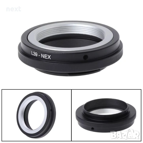 Адаптер L39 M39 към Sony E Mount за Leica L39 обективи NEX A6000 A7, снимка 2 - Обективи и филтри - 54751950