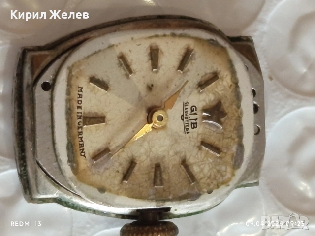 Лот 5 броя стари механизми с циферблат СССР,ГДР за части КОЛЕКЦИЯ 53129, снимка 10 - Антикварни и старинни предмети - 54142676