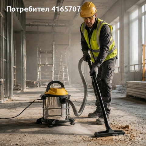 Прахосмукачка Dictrolux 3-в-1 – Мощна и идеална за твърди частици и течности с капацитет от 15 литра, снимка 3 - Прахосмукачки - 54512530