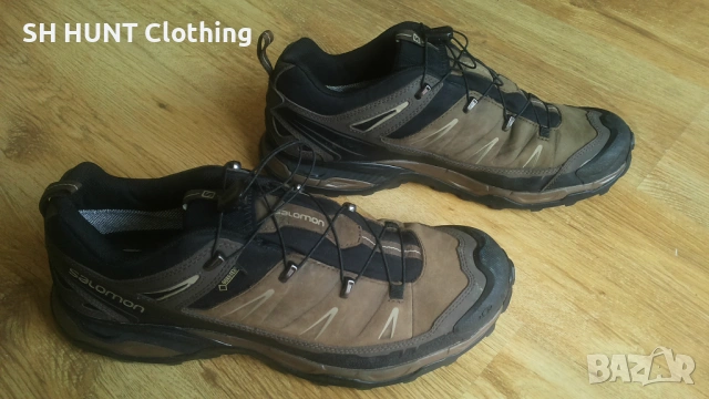 SALOMON X Ultra Ltr Gtx GORE-TEX Leather Shoes EUR 45 1/3 естествена кожа водонепромокаеми - 2705, снимка 2 - Маратонки - 54887665