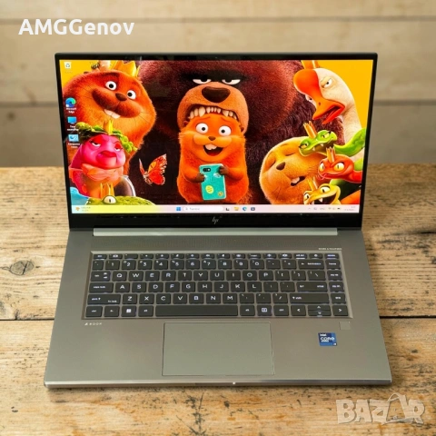 15.6' UHD 4K AMOLED Touch/i9-11950H/Hp Zbook Studio G8/32GB DDR4/1TB SSD/RTX A2000, снимка 2 - Лаптопи за работа - 54228873