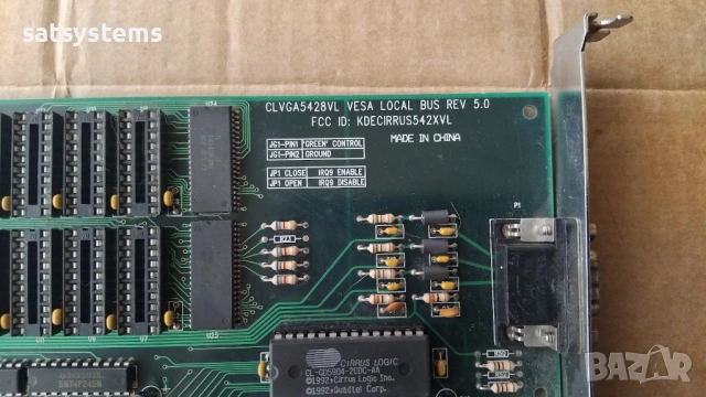 Видео карта Cirrus Logic CLVGA5428VL Vesa Local Bus REV:5.0, снимка 7 - Видеокарти - 54575891