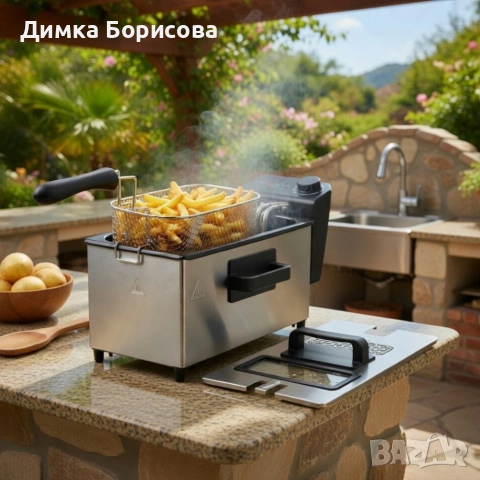 Електрически фритюрник, снимка 7 - Фритюрници - 53974070