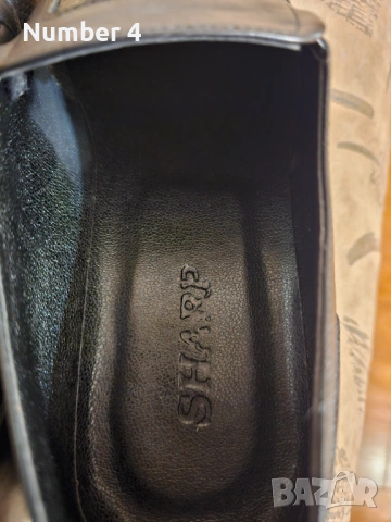 Кожени мокасини SHARP, снимка 5 - Мокасини - 53974270