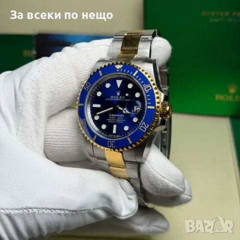 Rolex Submariner Bluesy Мъжки Часовник С Кутия Документи И Подаръчна Чанта Код Chronolux55, снимка 5 - Мъжки - 55649105